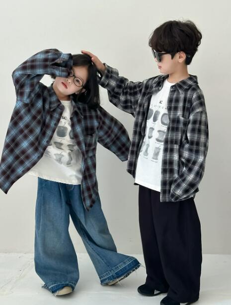 2025子供服　トップス シャツ　長袖　★90-150CM