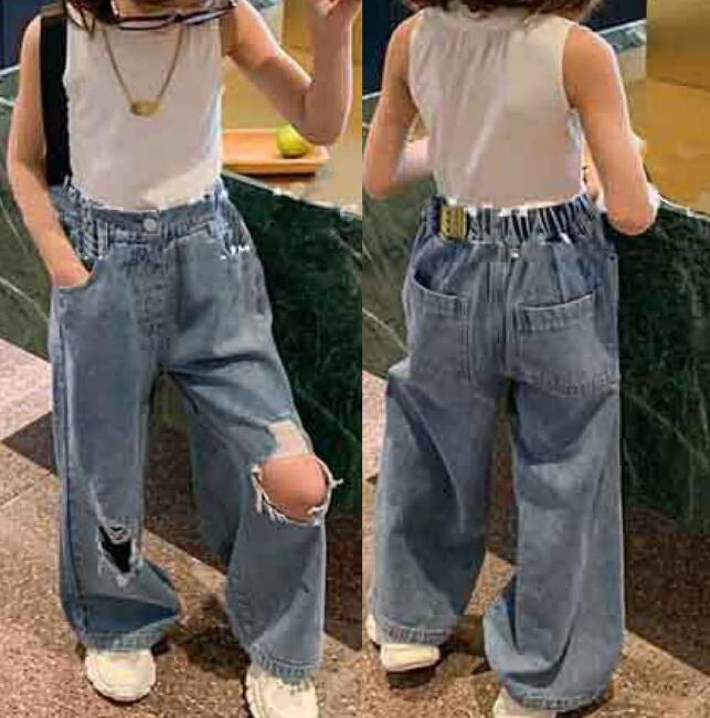 子供服★デニム★ジーンズ★ボトムス★ズボン★キッズ女の子★7-15＃